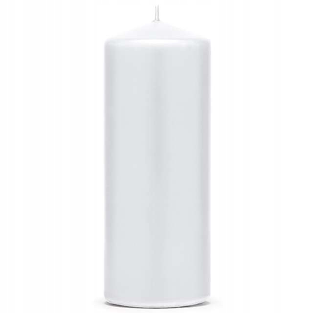 

Świeca dekoracyjna Biała gruba 15 cm ~30h x 6 szt