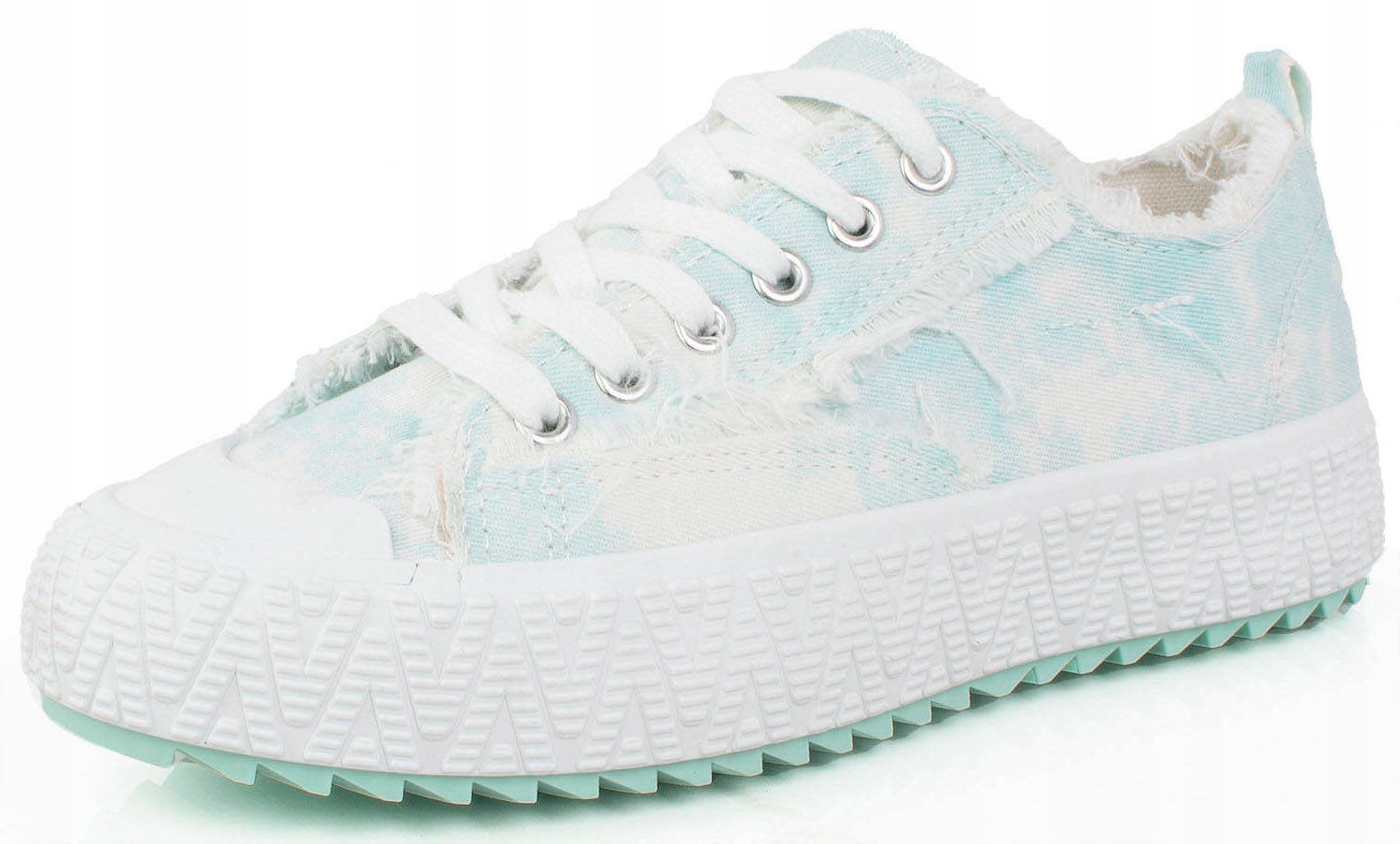 TRAMPKI NIEBIESKIE NISKIE GRUBA PODESZWA 38