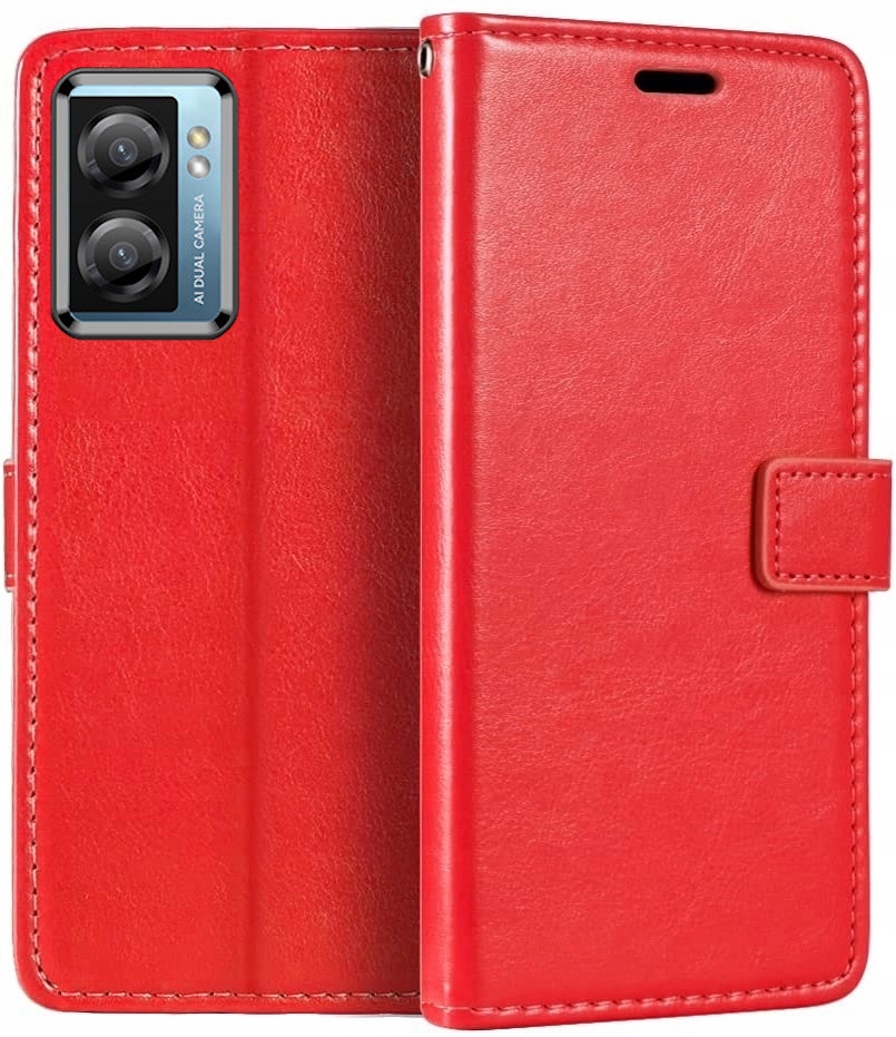 KABURA ETUI SKÓRZANE do OPPO A57 A57s A77 +SZKŁO Kolekcja SKÓRZANE ETUI