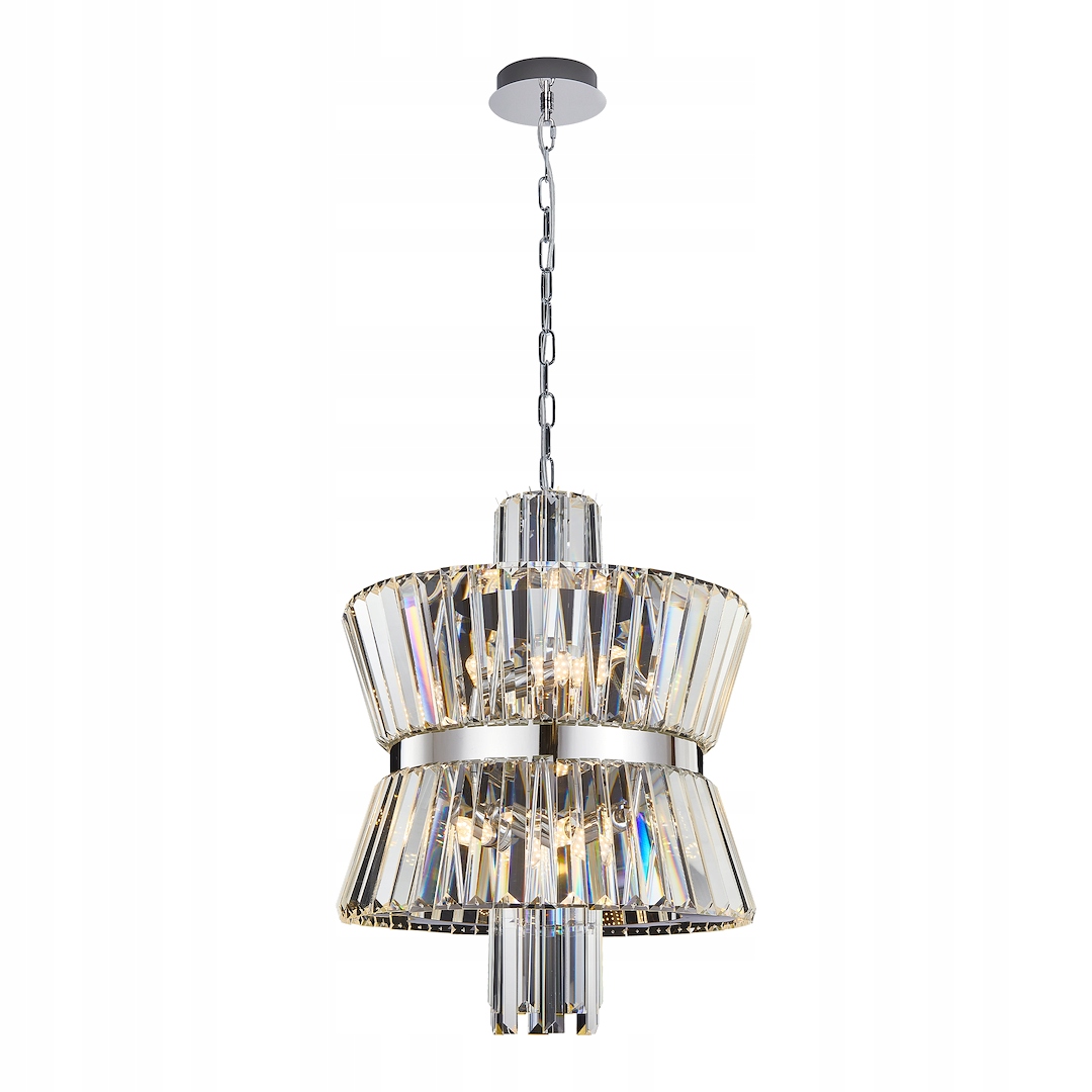MiLAGRO Luster Aurelia Chrome 8Xe14 Lampa Osvetlenie interiéru Dizajn