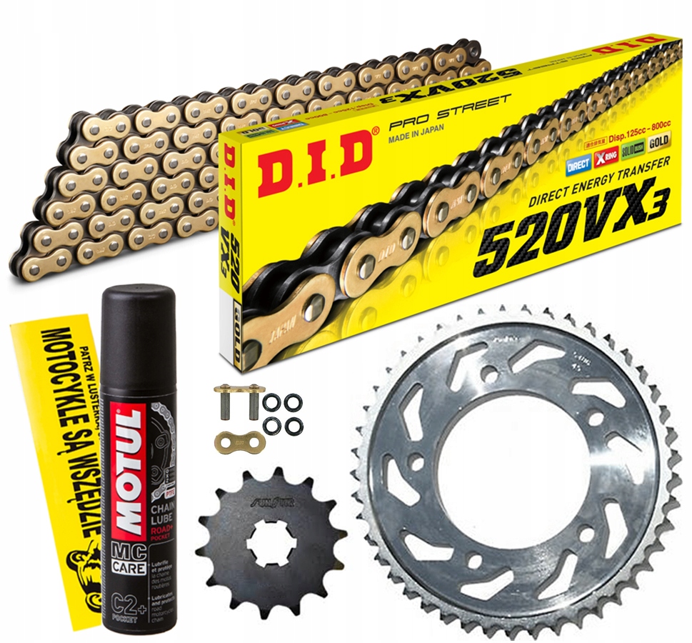 DID520VX3G&B-110 SUNF359-14 - ПРИВОДНОЙ КОМПЛЕКТ DID KAWASAKI KLX 650 R 1993-1996