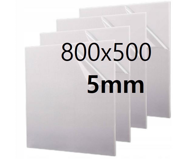 Plexi Plexa deska na míru mléčná opálová 80 cm x 50 cm x 5 mm