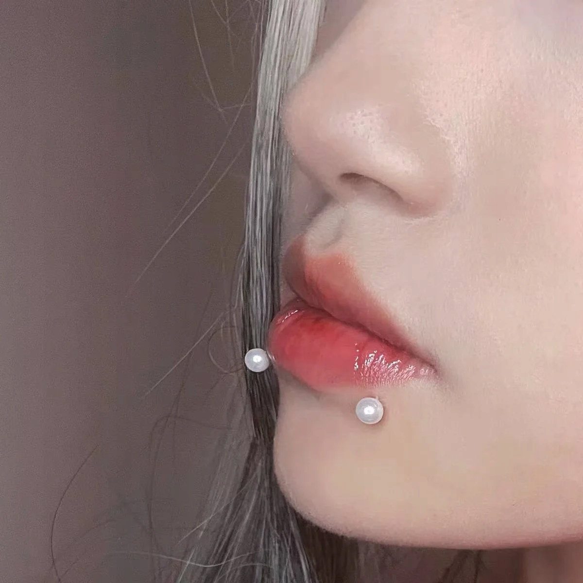 Piercing de acero inoxidable Labret para labio, 10 piezas, hecho a mano, Stan opakowania oryginalne