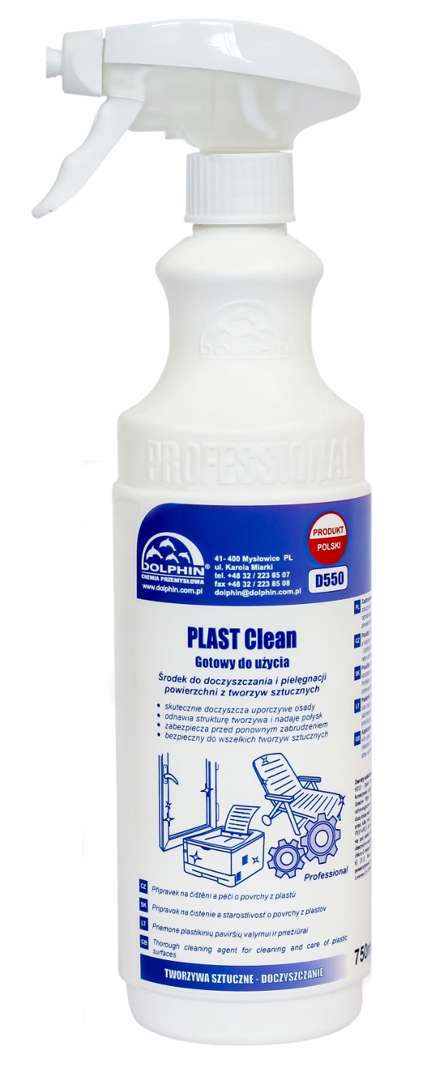 

Plast Clean do mycia mebli ogrodowych, plastiku