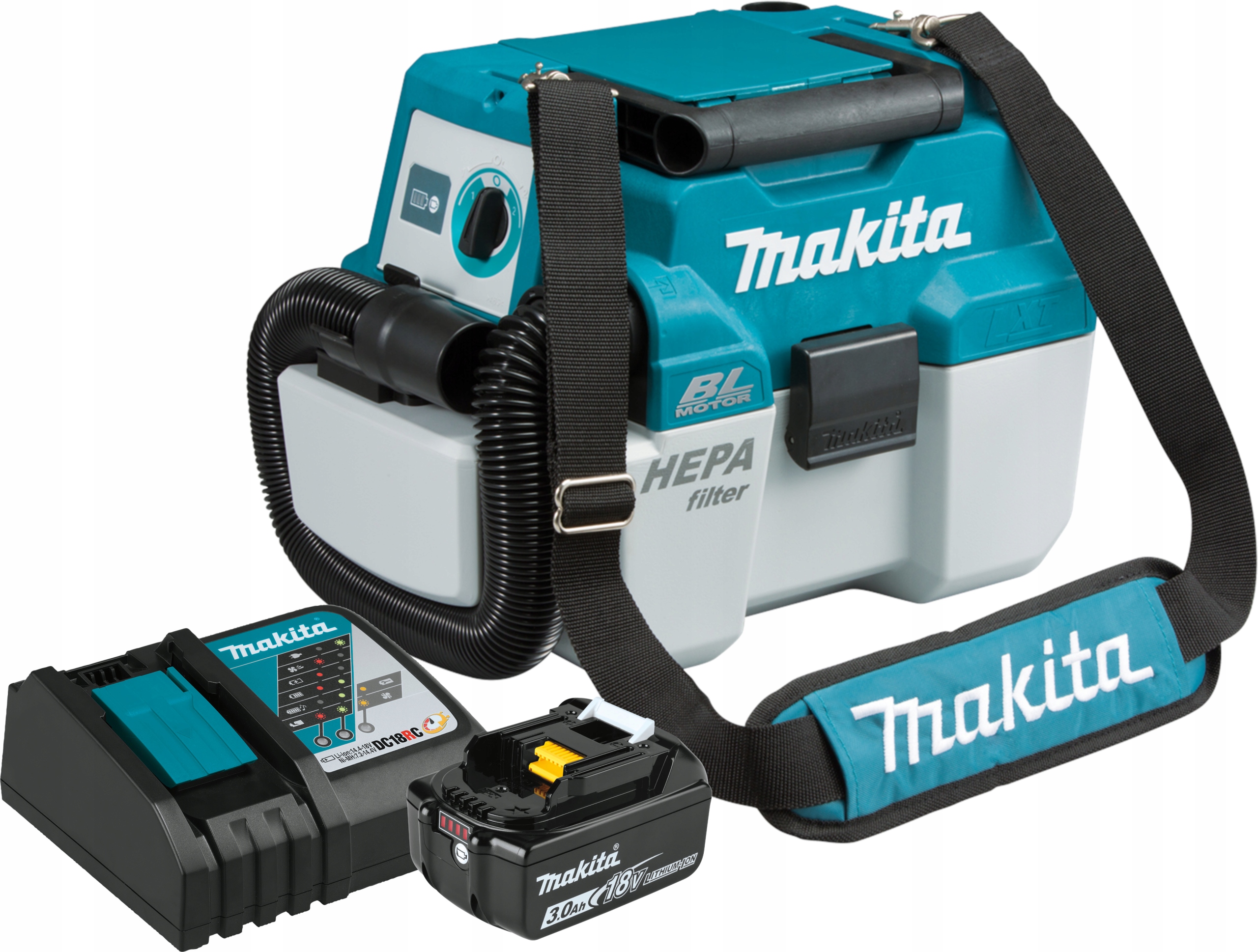 

Makita DVC750LZX1 Odkurzacz Aku +BL1830B +DC18RC