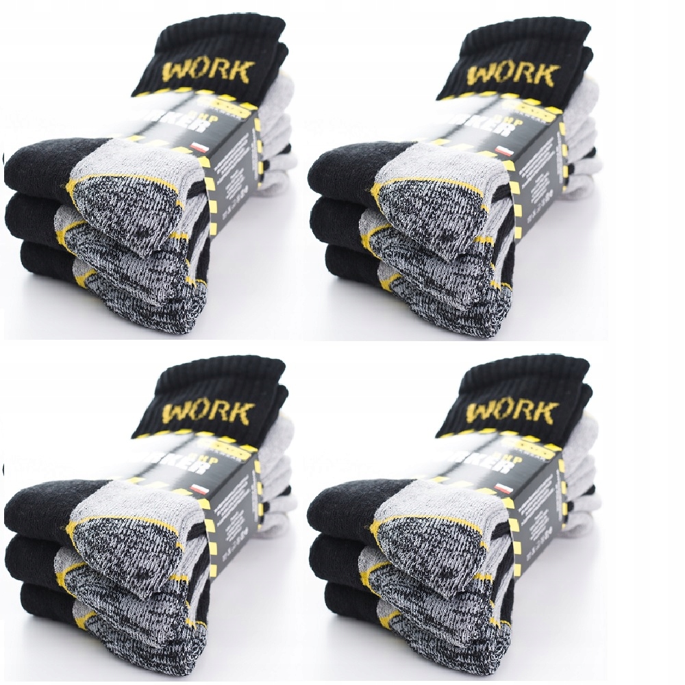 

12par Skarpety Skarpetki 39-42 Frotte Work Polskie