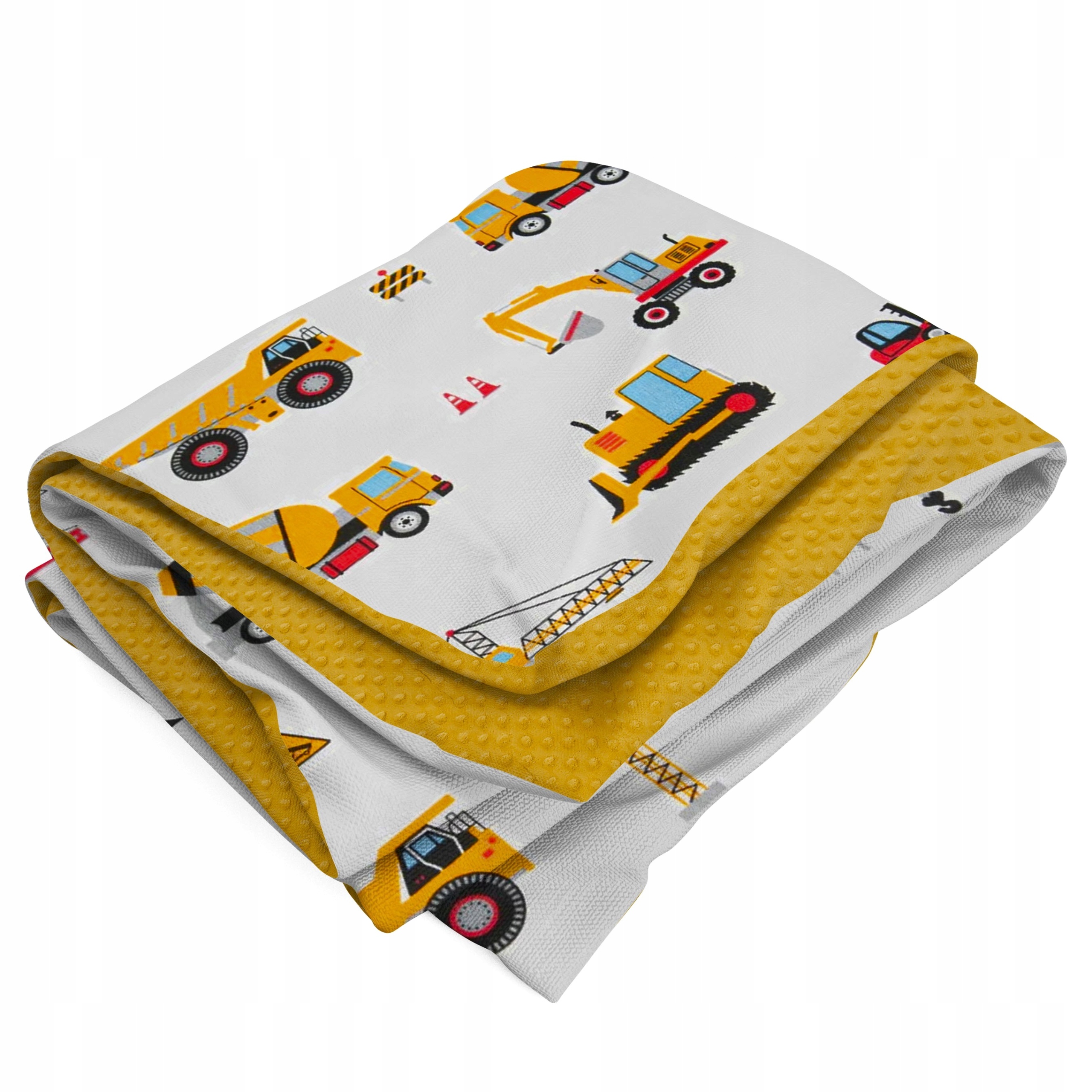 Oboustranný přehoz 140x200 Bavlna Polar Minky Bagry