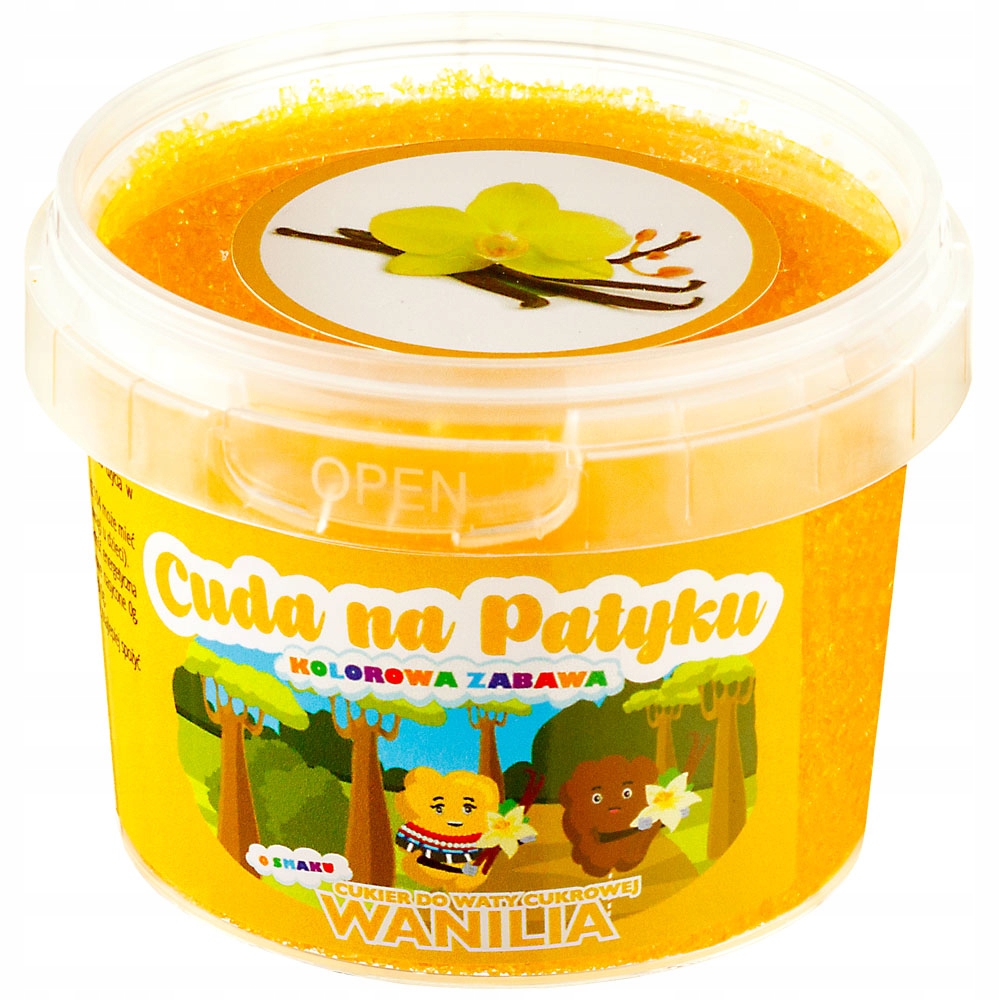 

Cukier do waty cukrowej kolorowy 100g Wanilia