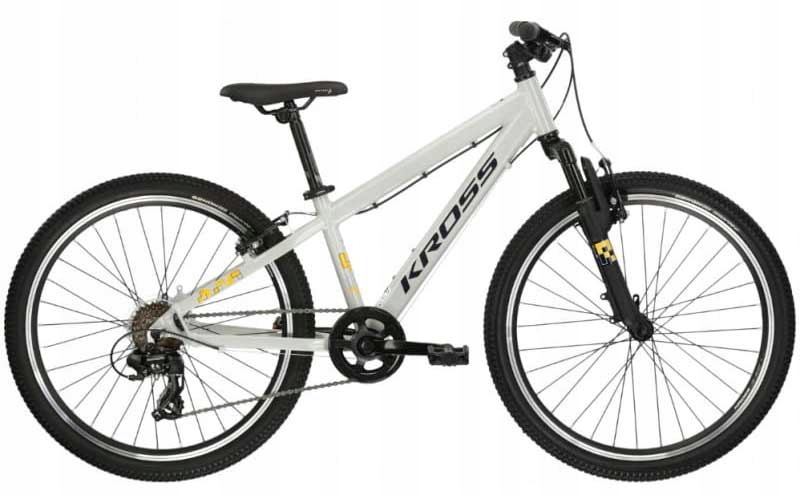 Rower dziecięcy Kross Dust Jr 1.0 (24'') S szaro czarny