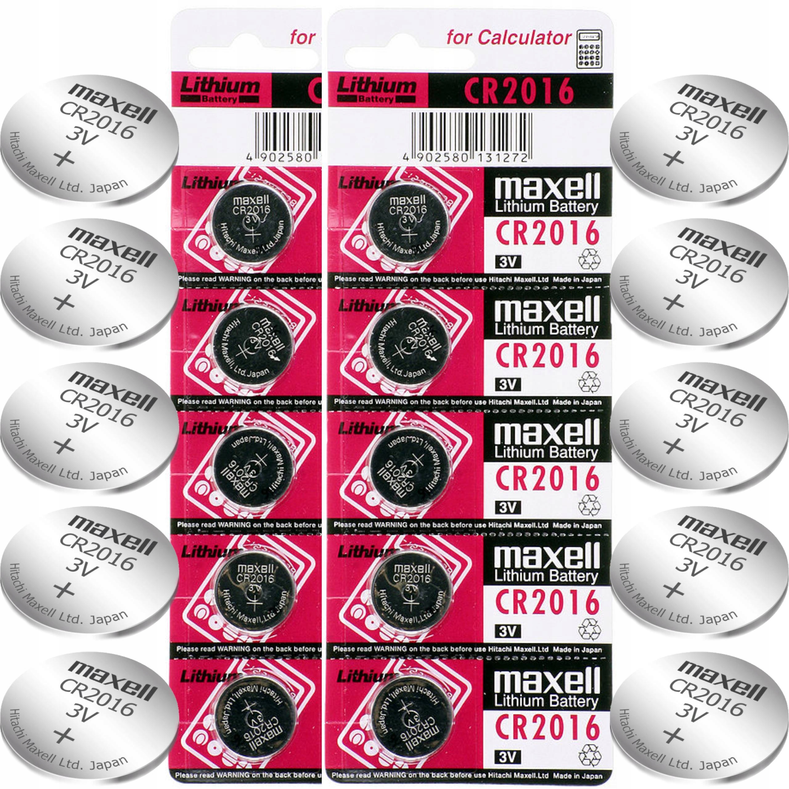 

10x Bateria Litowa Maxell Cr 2016 3V