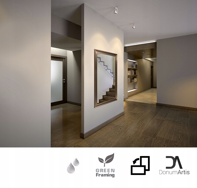 Lustro ozdobne 50/100 łazienkowe ścienne efektowne Typ lustra ścienne