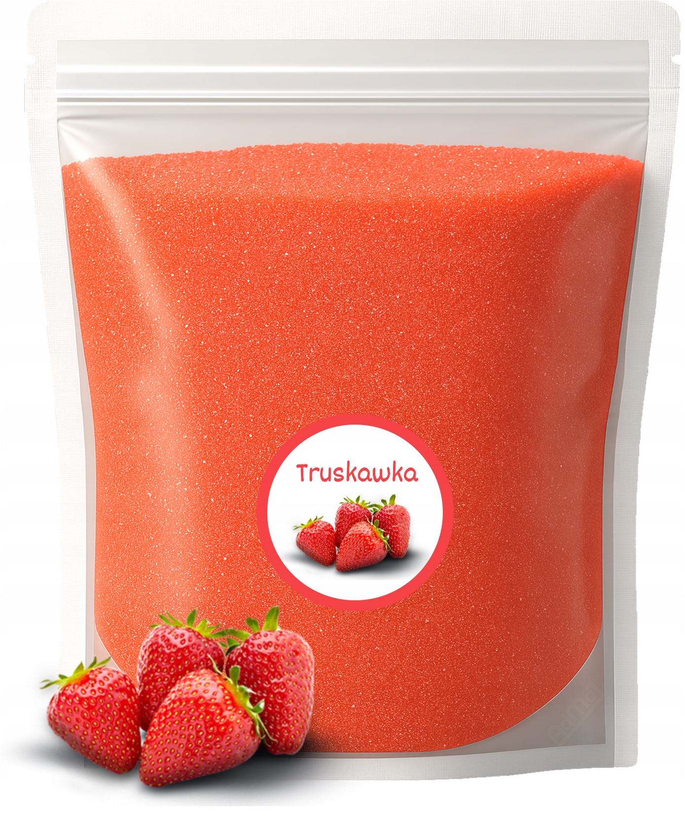 Cukr 5 kg Červený Jahoda Jahodový na vatu Barevný suchý doypack