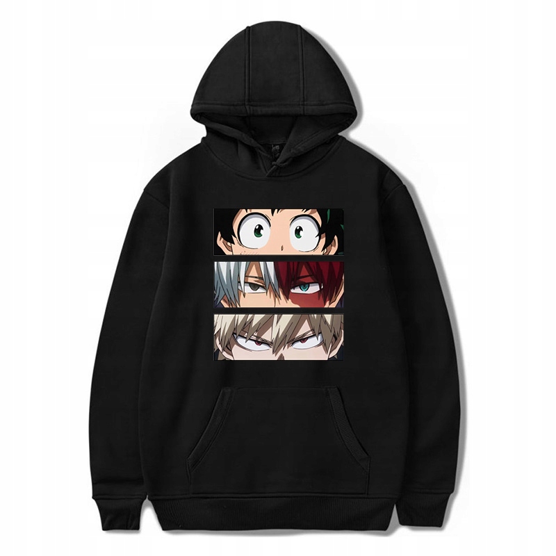 Pánská mikina s kapucí, Anime Manga My Hero Academia 3D potisk S