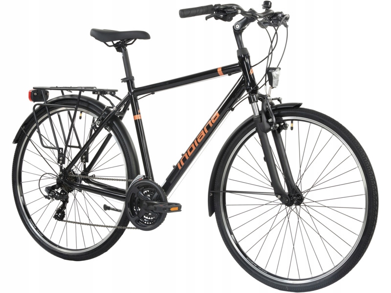 Rower trekkingowy Indiana X-Road 1.0 M21 28 cali męski Czarno-miedziany