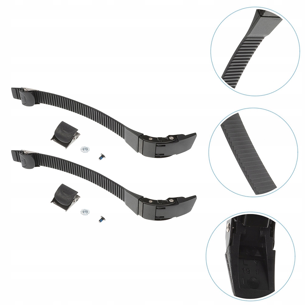 2 ZESTAWY WYMIENNYCH PASKÓW DO BUTÓW ROLKOWYCH Kolor czarny