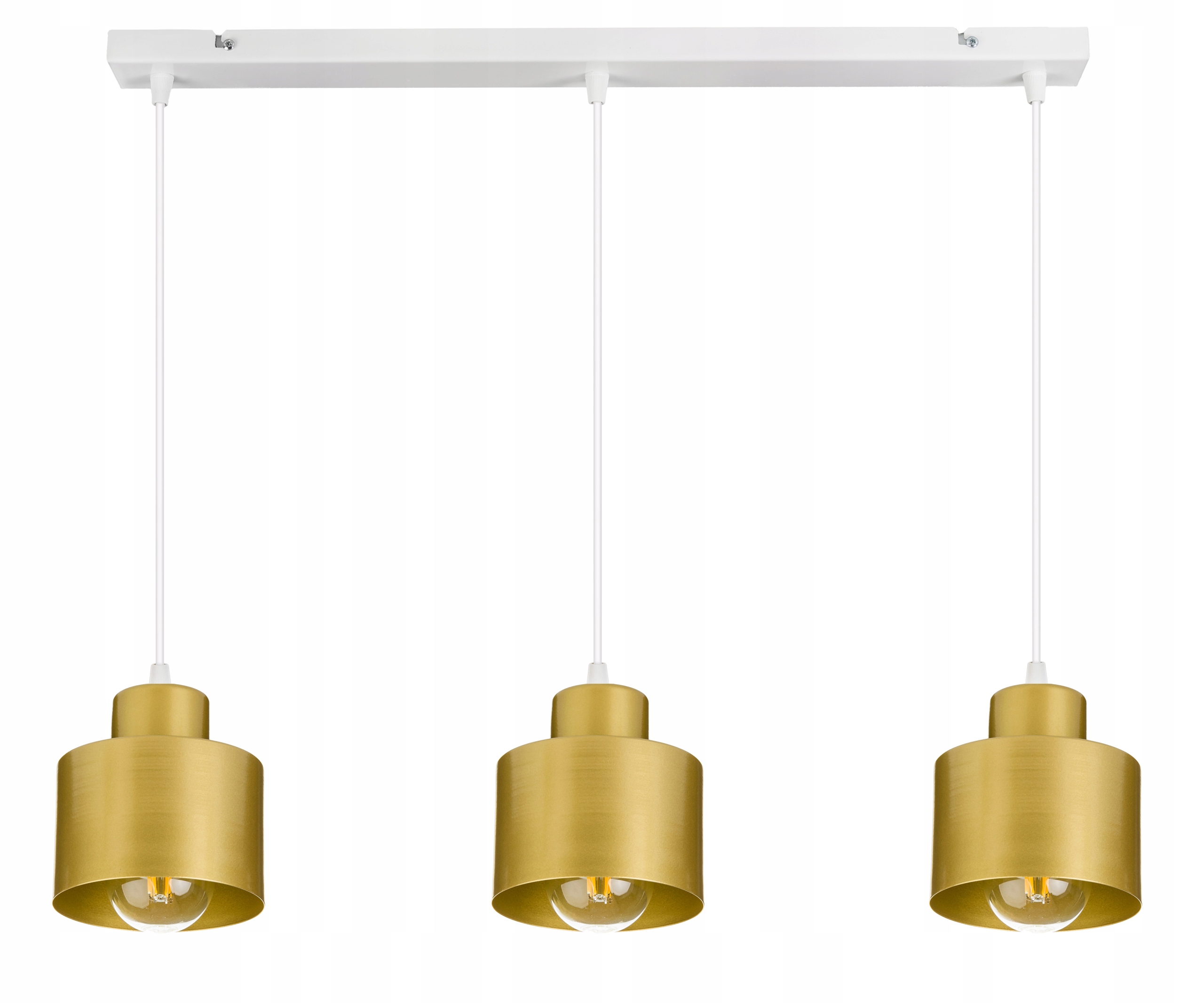 závěsné stropní svítidlo Zwis lustr zlatý kov 3