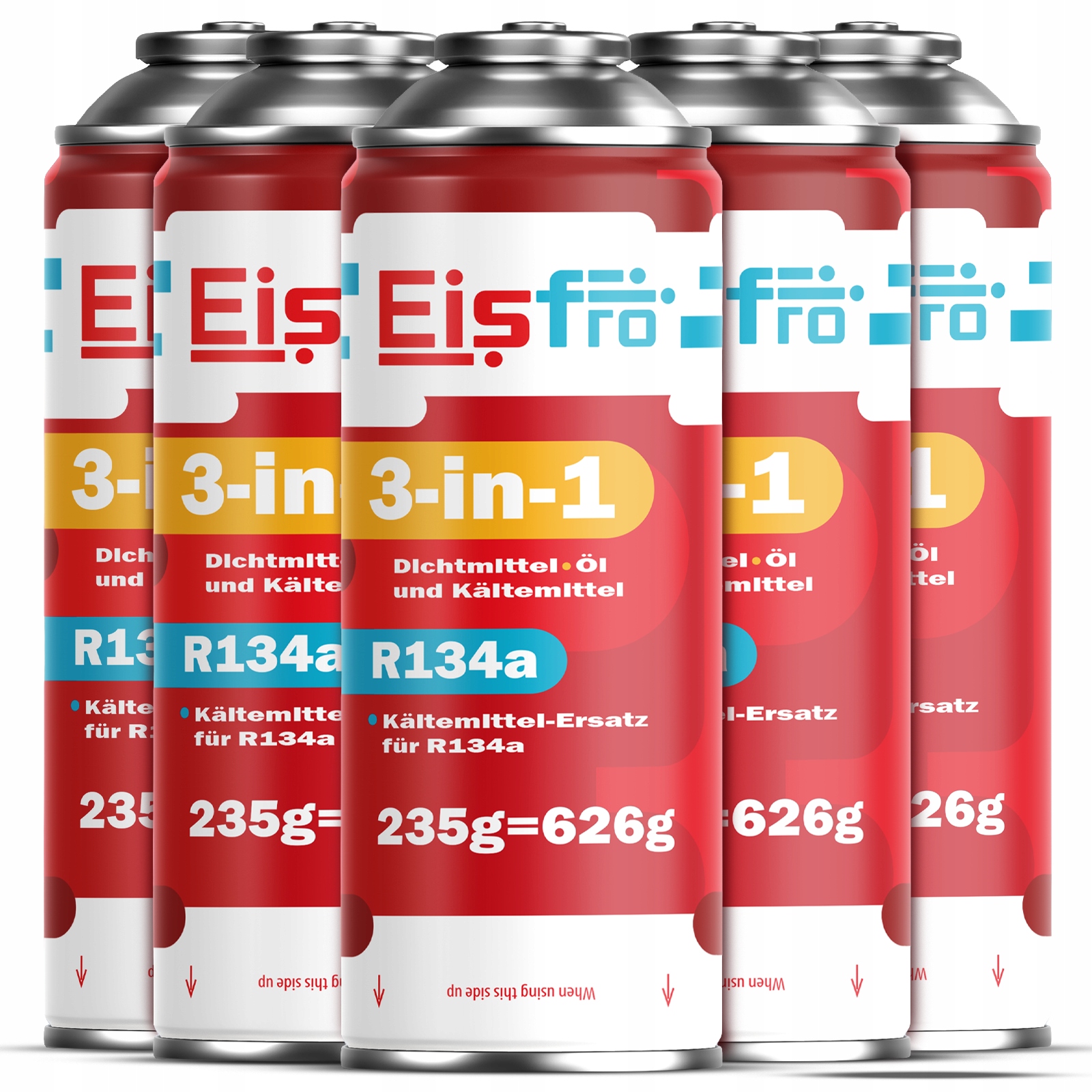 5x Gaz Pro Klimatizace R134a chladivo 3v1 Olej Gaz Těsnící Kroužek