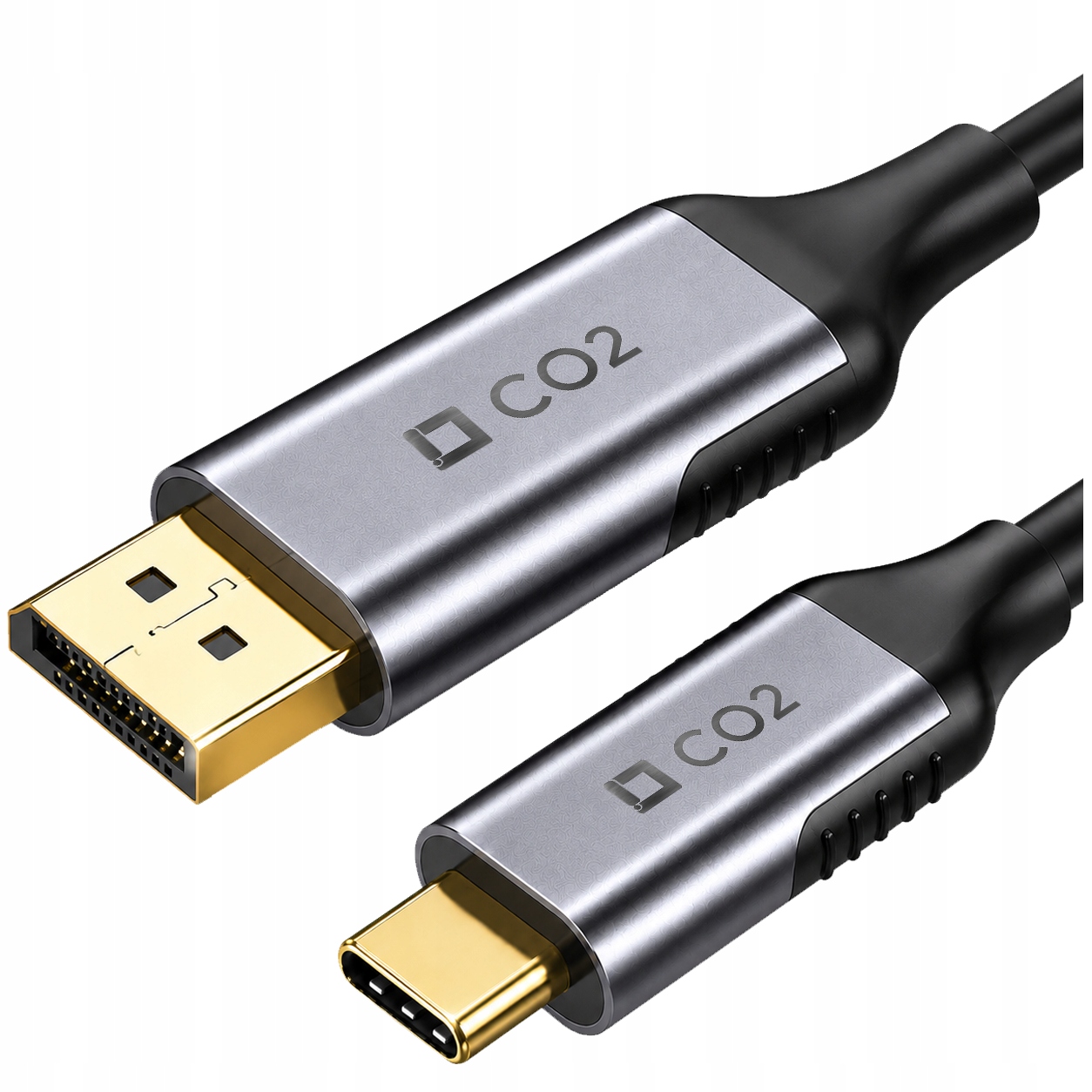 Kabel Usb-c Display Port Przejściówka Adapter Hub Usb Typ C Dp 8K 60HZ 2M