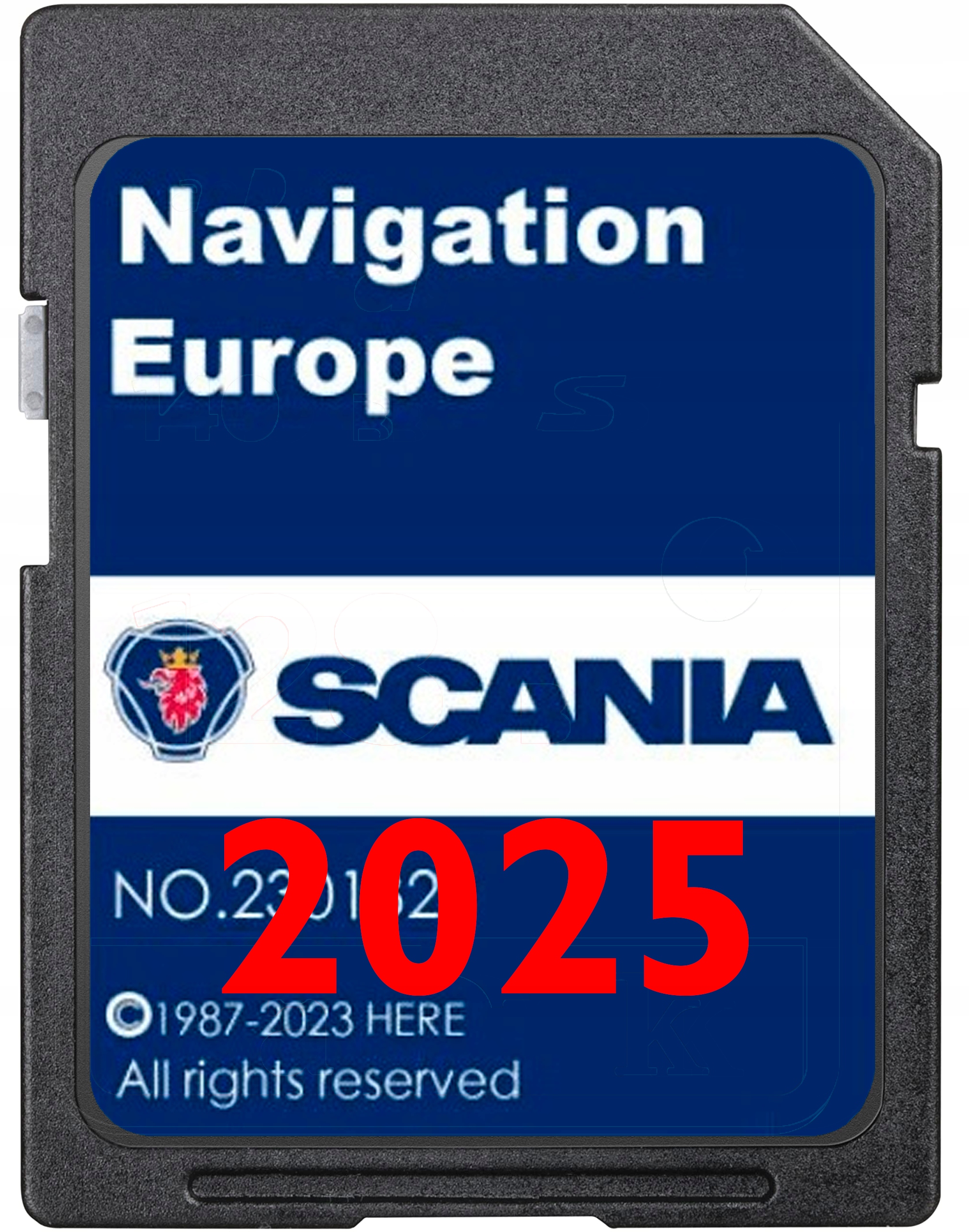 Mapa Pro Gps Navigaci Karta Sd Scania Evropa 2024/2025 Truck Nejnovější