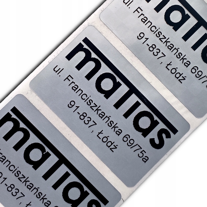 Plomby 50x30 Void stříbrná Mřížka (černý potisk)