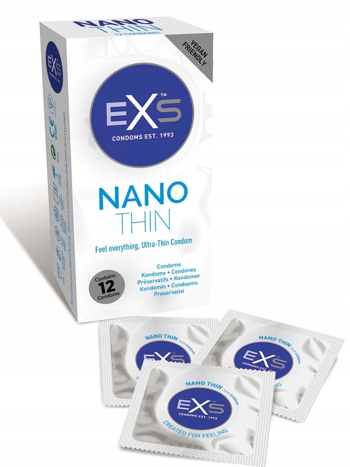

Exs Nano Thin prezerwatywy Cienkie Latex 12 szt.