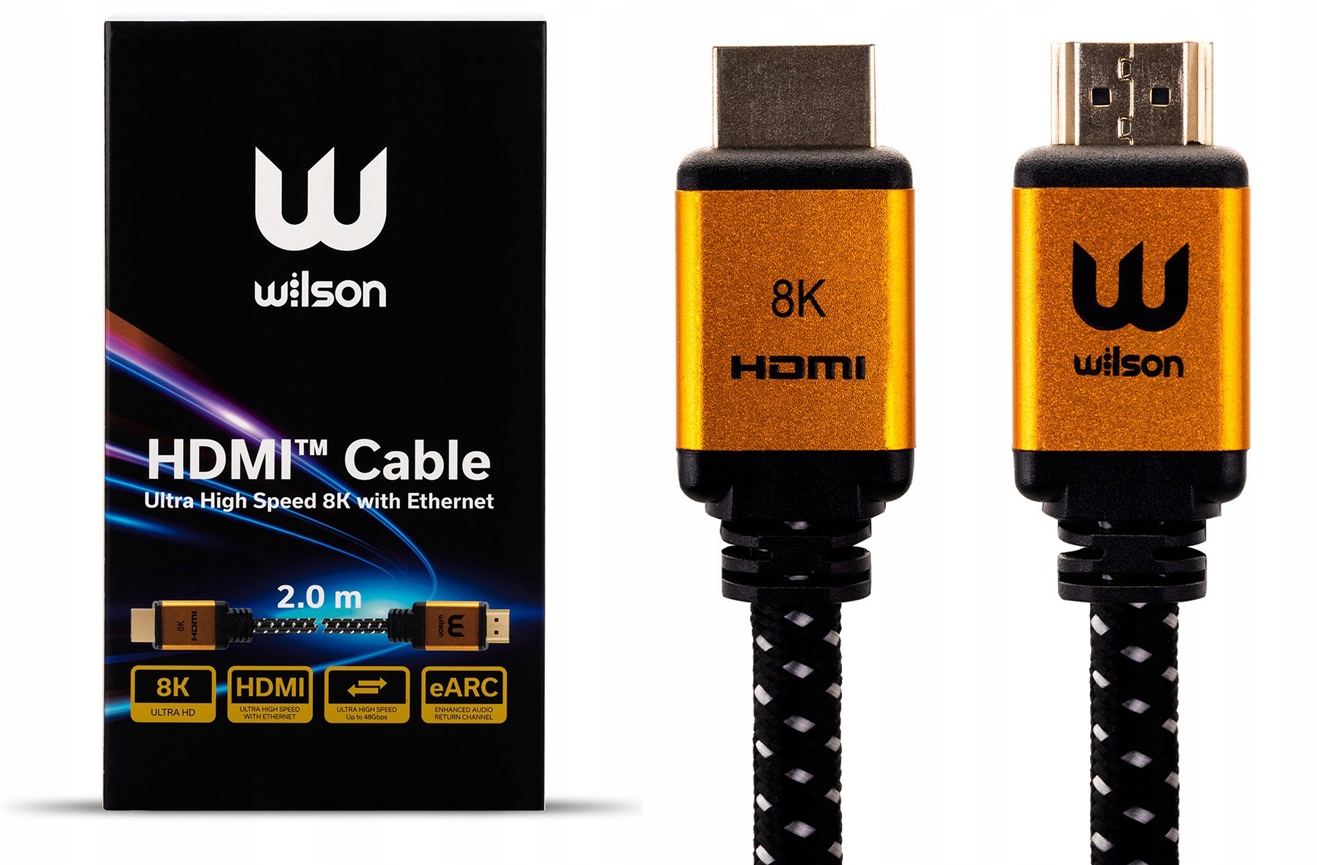 

Kabel Hdmi 2.1 Wilson 8K 120Hz eARC Hdr 2m