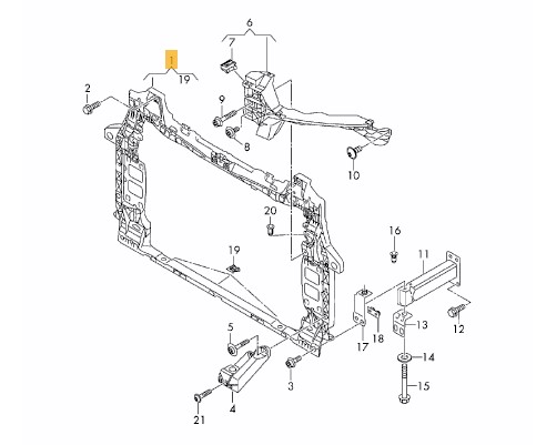 OE AUDI 4M0805594B WZMOCNIENIE PRZEDNIE AUDI Q8 4M