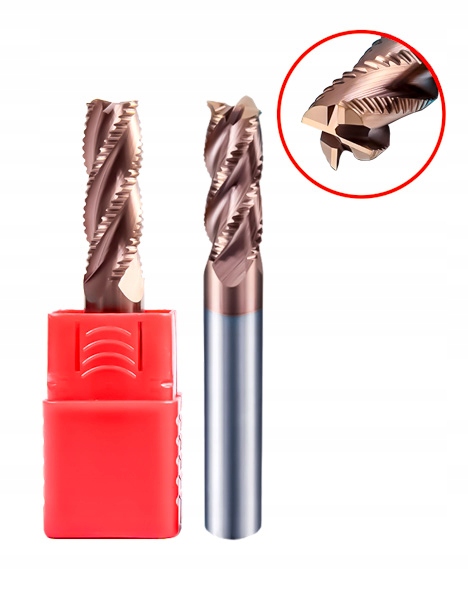 Frez węglikowy Zgrubny VHM Fi12mm 55HRC TiSiN