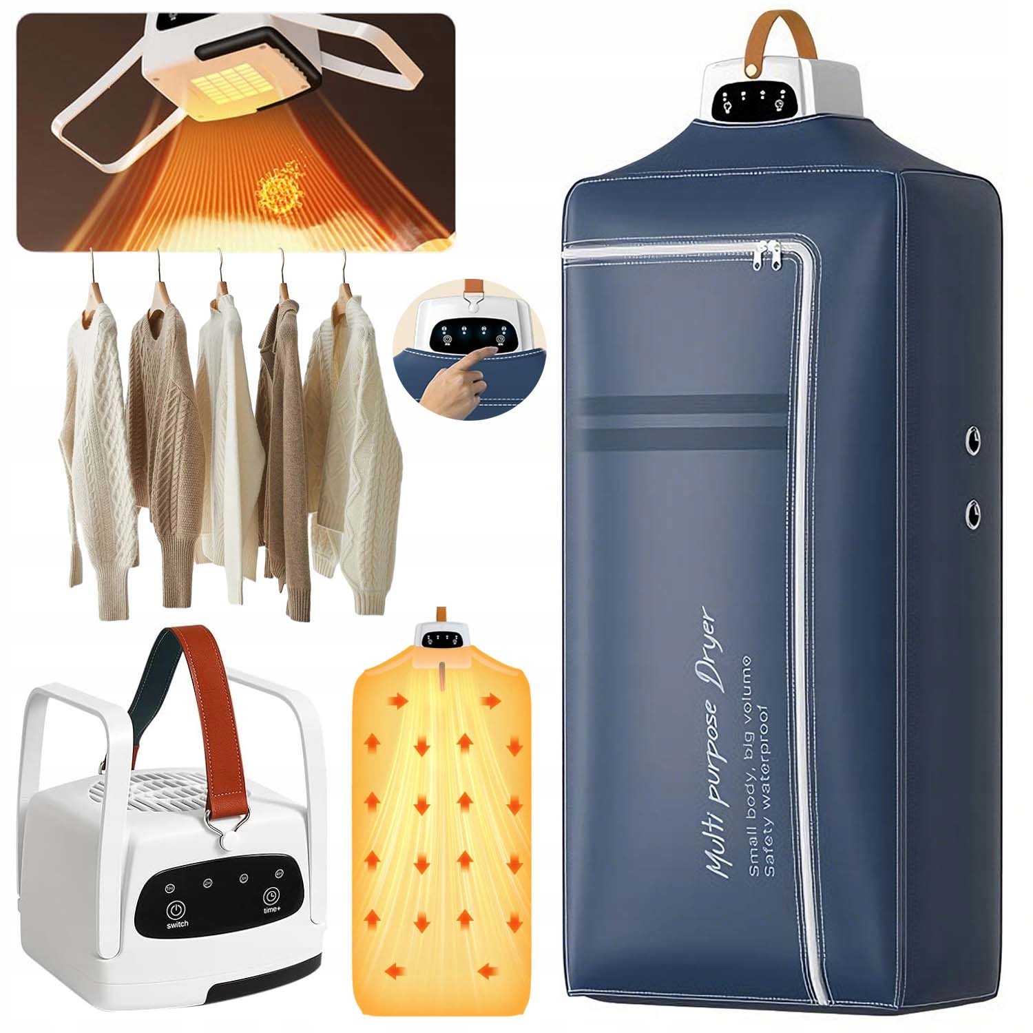 Levně Vyhřívaný Elektrický Skládací Sušák Na Prádlo A Rychlé Sušení Prádla