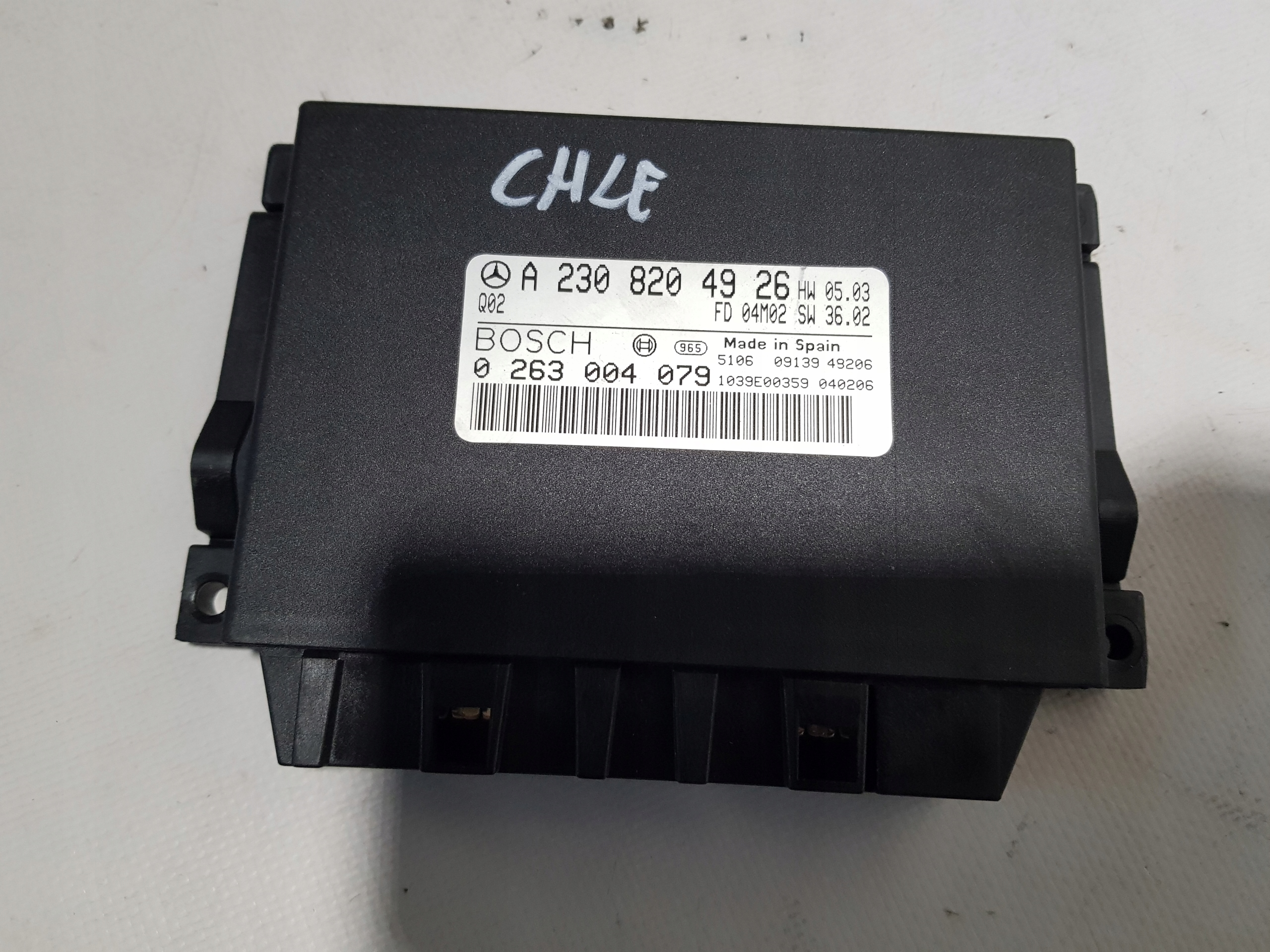 module control unit PDC MERCEDES SL R230 2308204926