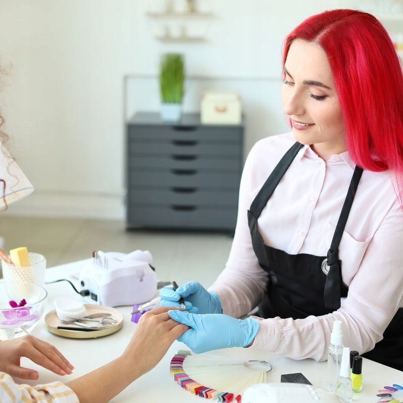 Pędzelek dual akrylożel żel + radełko 2-stronny Kolor uchwytu czarny