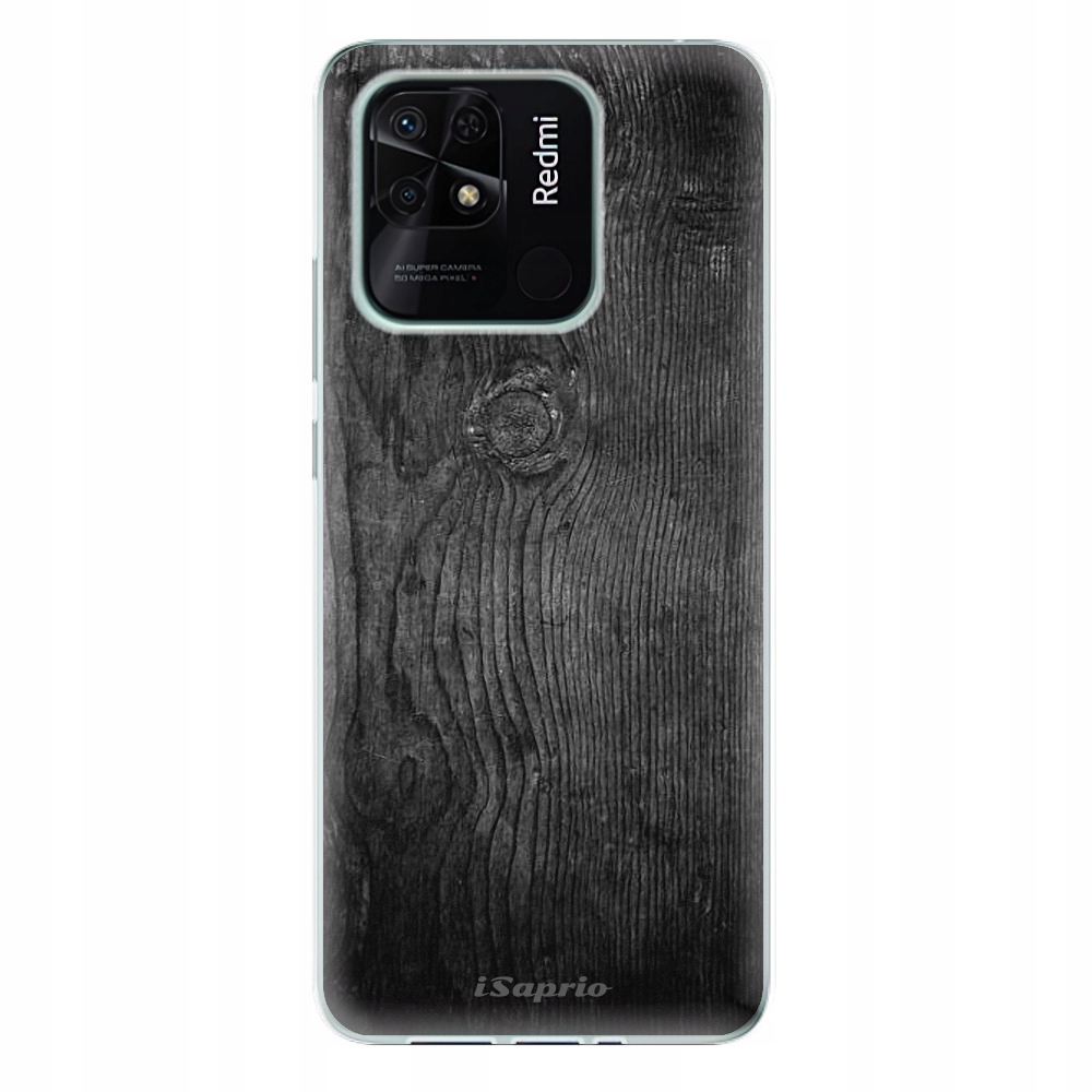 Silikonowe etui iSaprio Black Wood 13 do Xiaomi Redmi 10C