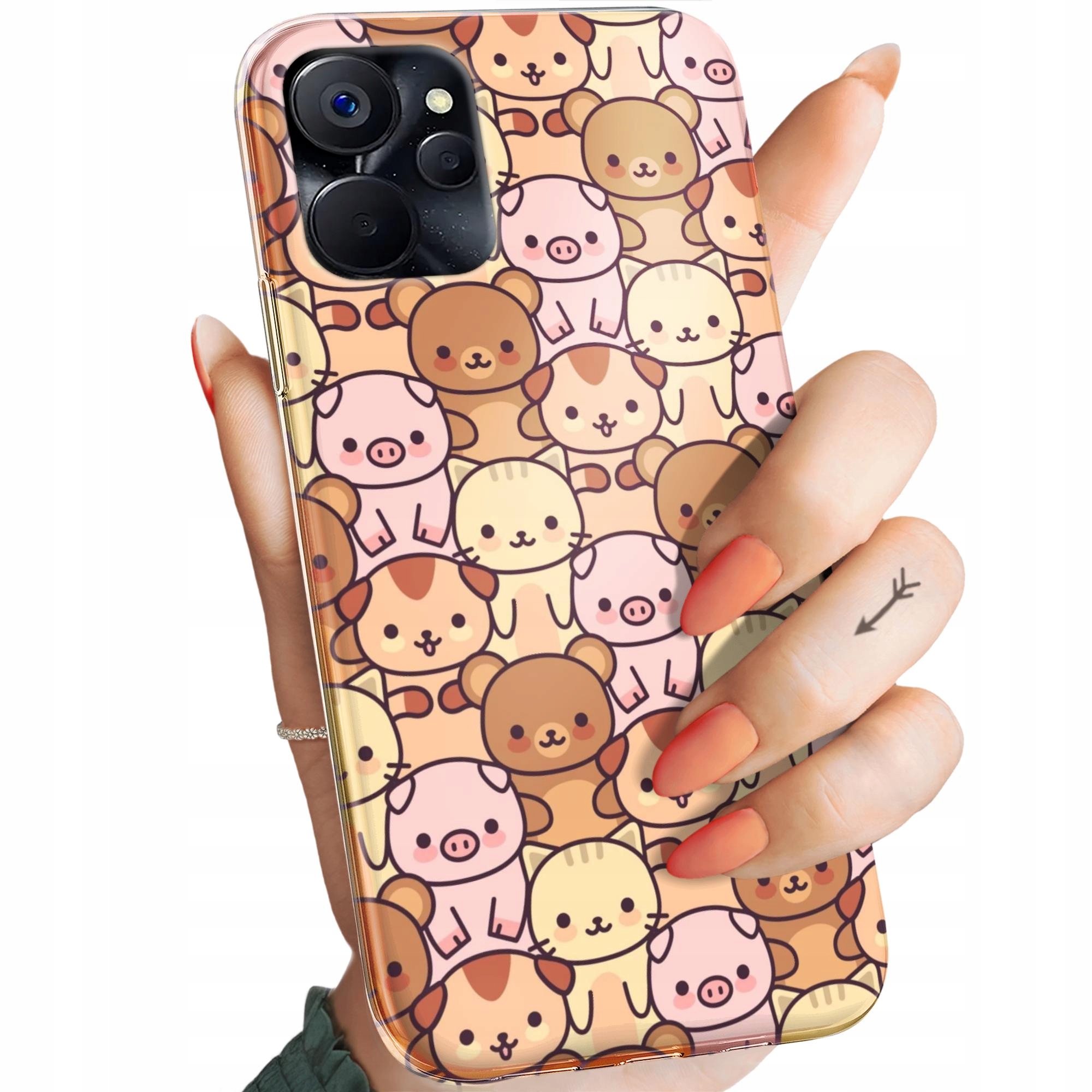 Etui Do Realme 9I Oppo A96 4G Zwierzęta Pieski Kotki Lamy Domowe