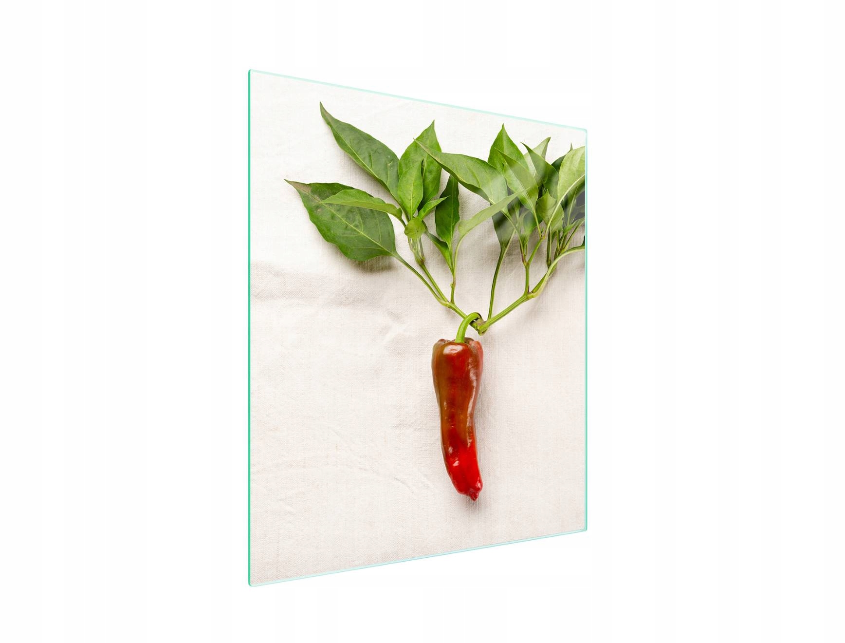 Skleněná Krájecí Deska 45x52 Chilli Tvrzené Sklo 7v1