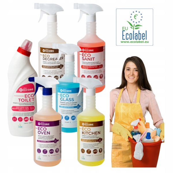 Levně Ekologické čisticí prostředky Sada Eco Shine 6x750 ml