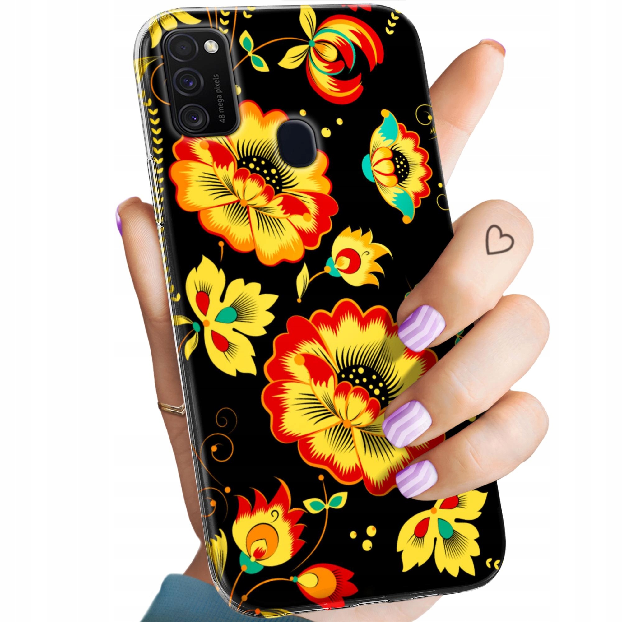 Etui Do Samsung Galaxy M21 Folk Ludowe Folklorystyczne Obudowa Case