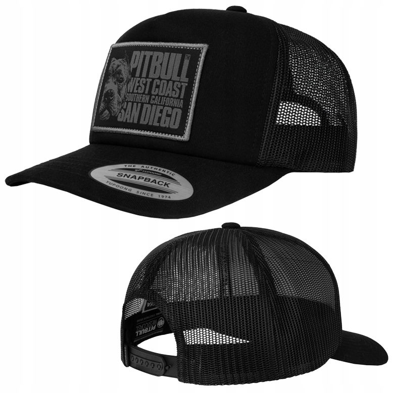 Czapka z Daszkiem Pitbull Camo Trucker Blood Dog