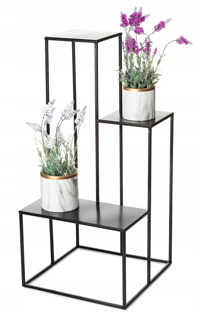 

Kwietnik stojący czarny 85 cm na kwiaty Loft metal