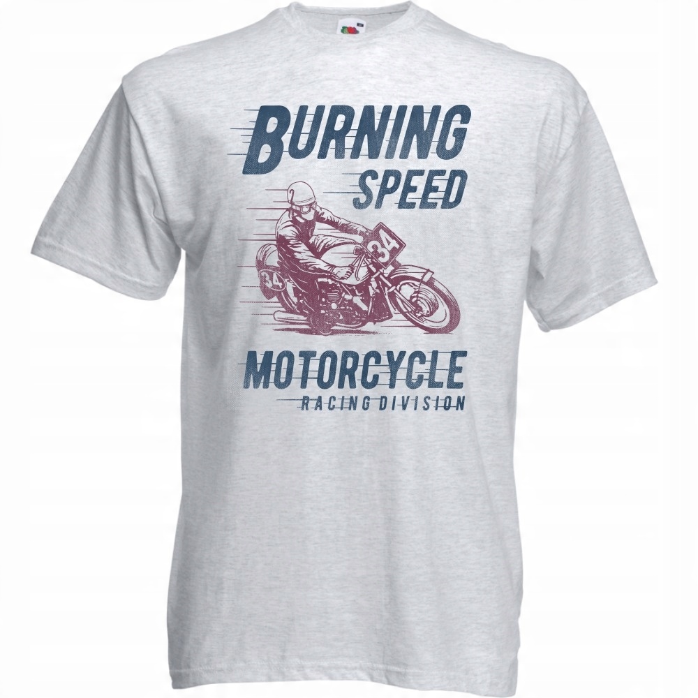 

Koszulka motocykl motorzysta wyścigi M ash szara