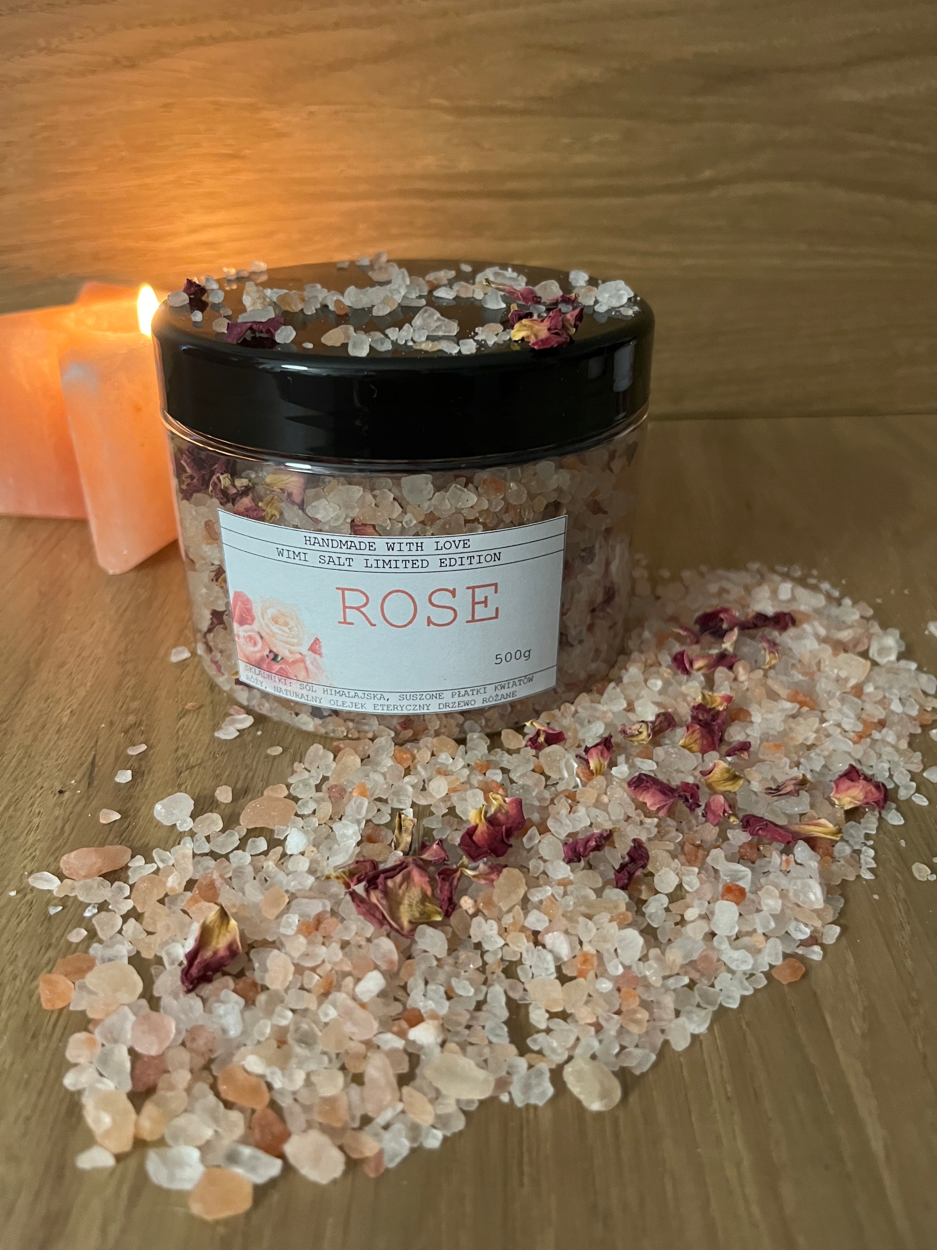 SÓL DO KĄPIELI 500g RÓŻA DRZEWO RÓŻANE NATURALNA Marka inna marka