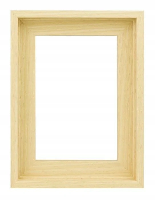 Dřevěný rámeček na obraz Slim přírodní 60x90 cm American Box