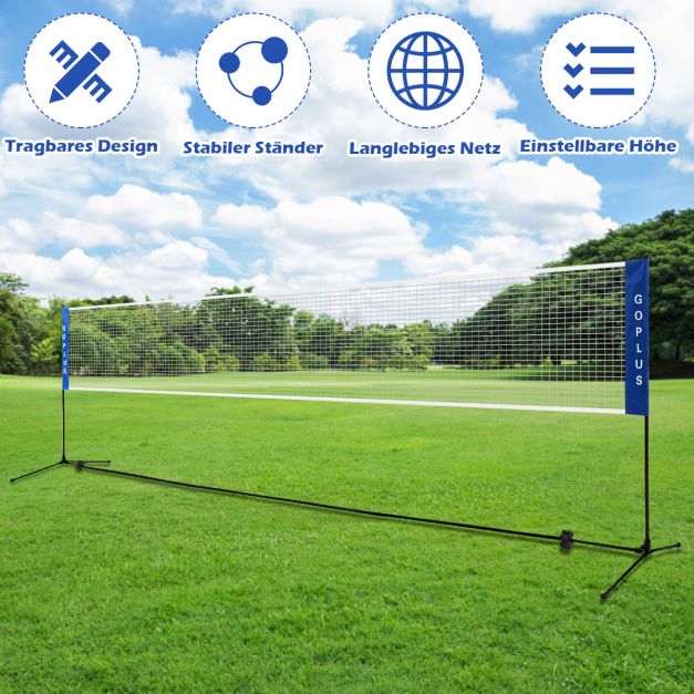 Siatka do badmintona 5,1m Elementy zestawu pokrowiec siatka