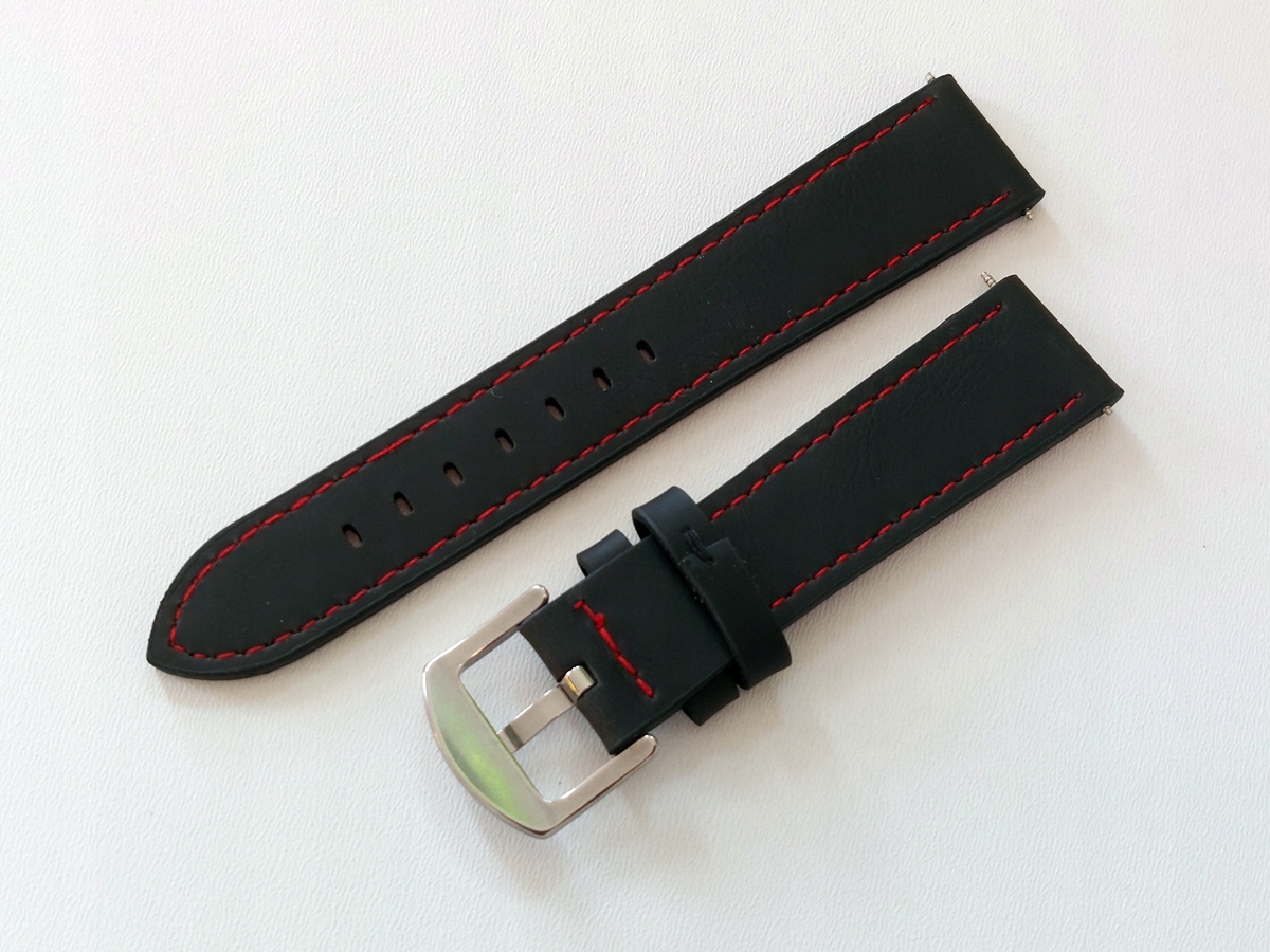 Pasek do zegarka, smartwatcha 20 mm szary EKOSKÓRA Marka Inna