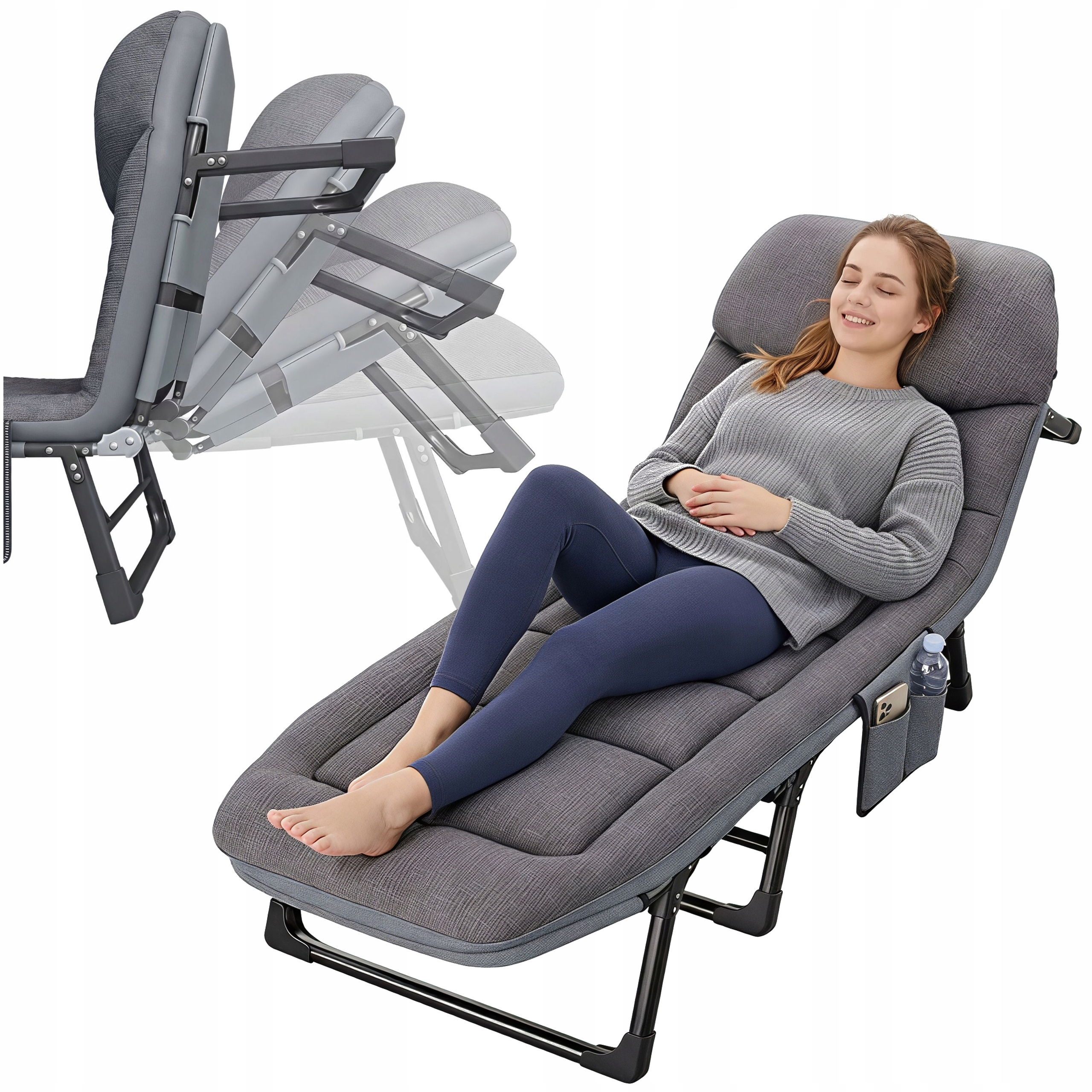 Skládací polní postel Kanaďanka Turistické Lehátko Lehátko 2v1 – Fote