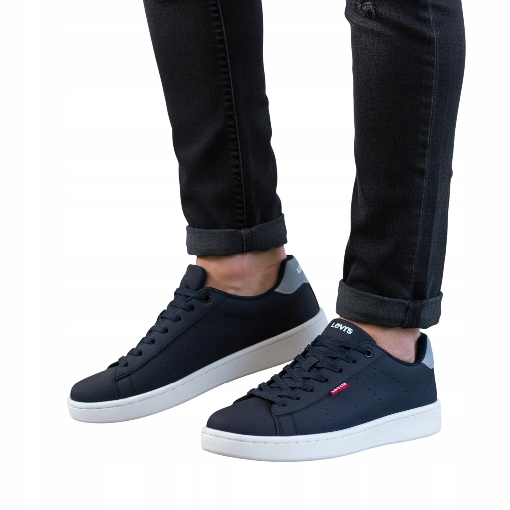 Unisexové boty Levi's VAVE0283S, modré, nubukové tenisky, šněrovací, velikost 38
