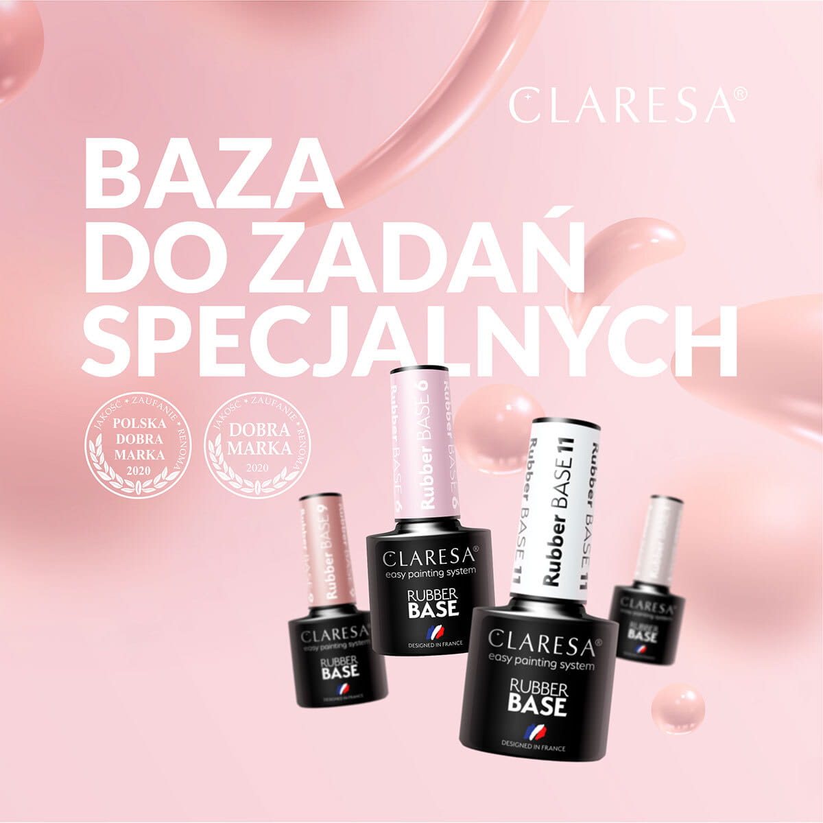 CLARESA RUBBER BAZA KAUCZUKOWA HYBRYDA 5ml Stan opakowania oryginalne