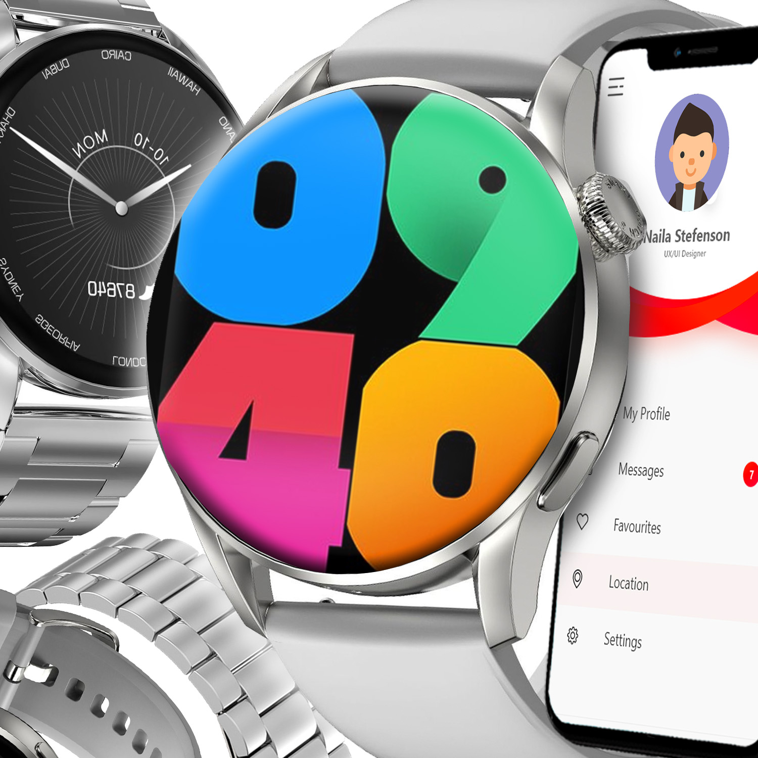 Chytré Hodinky Elegantní hodinky Vodotěsné Sportovní měření Zdravotní Menu Pl