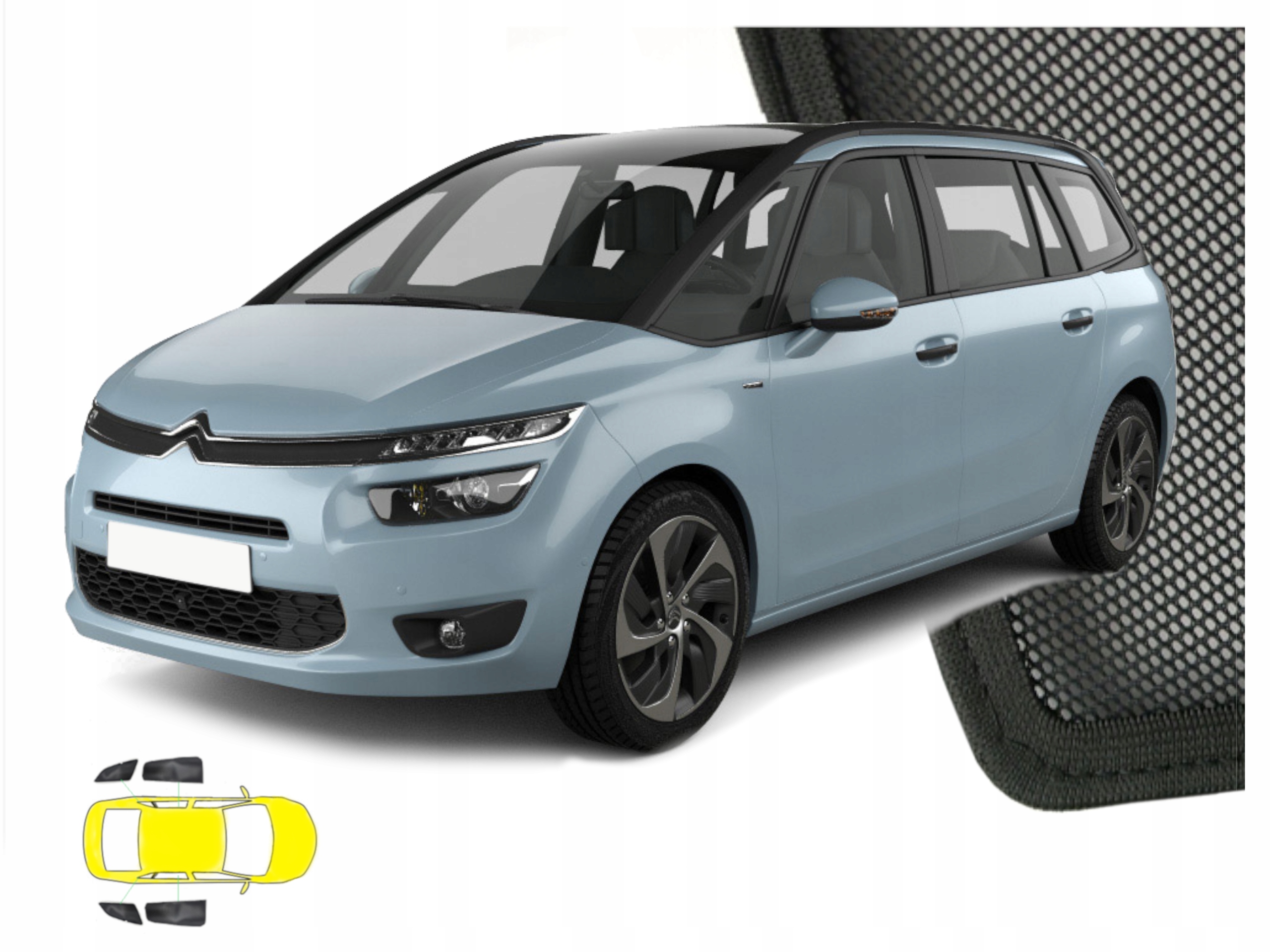 Sluneční clony pro C4 Grand Picasso II 2