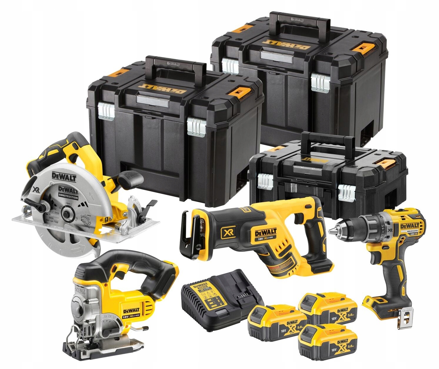 

Dewalt Zestaw Combo 4 Narzędzia 3x5AH DCK421P3T