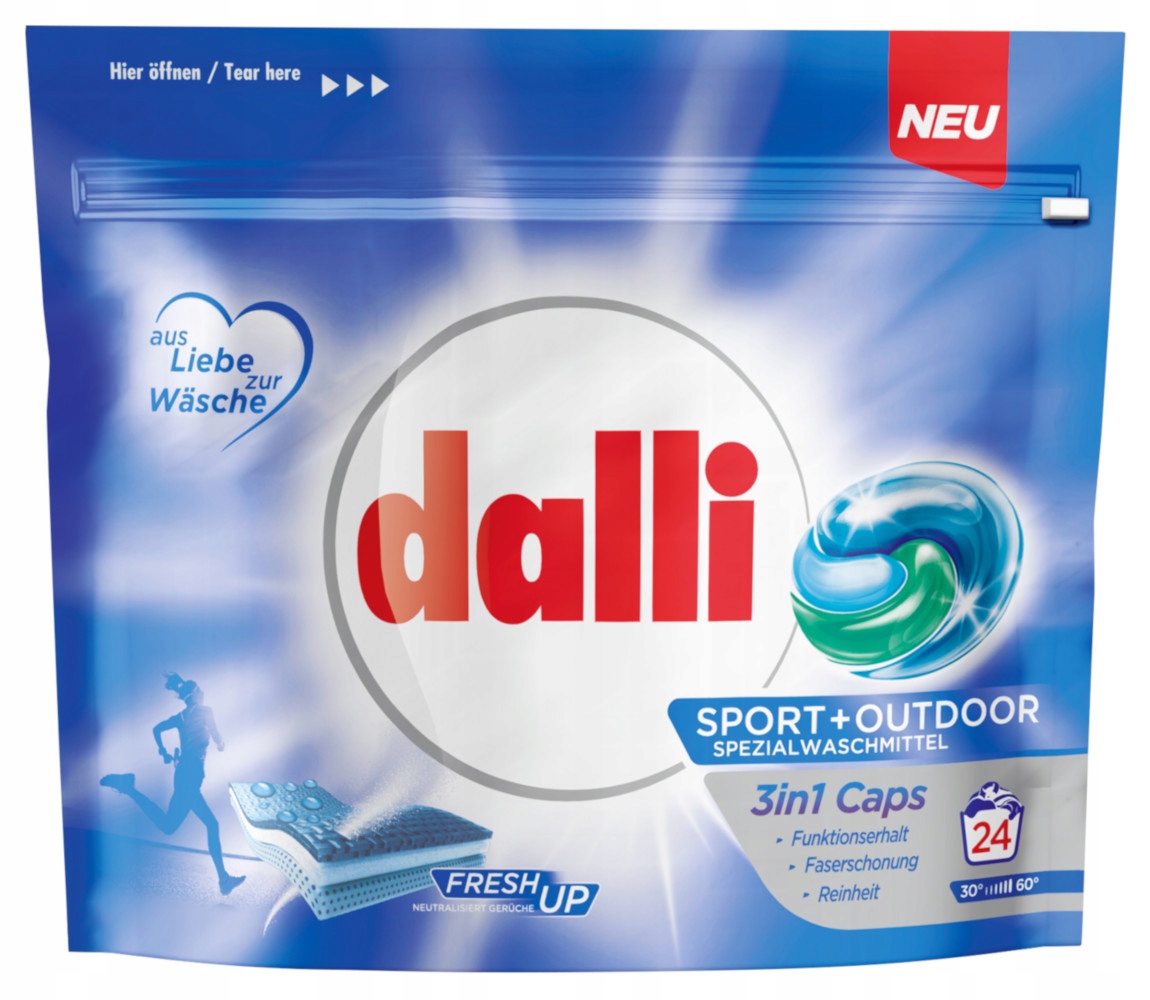 

Dalli Kapsułki do prania Sport Outdoor 3w1 24 szt.